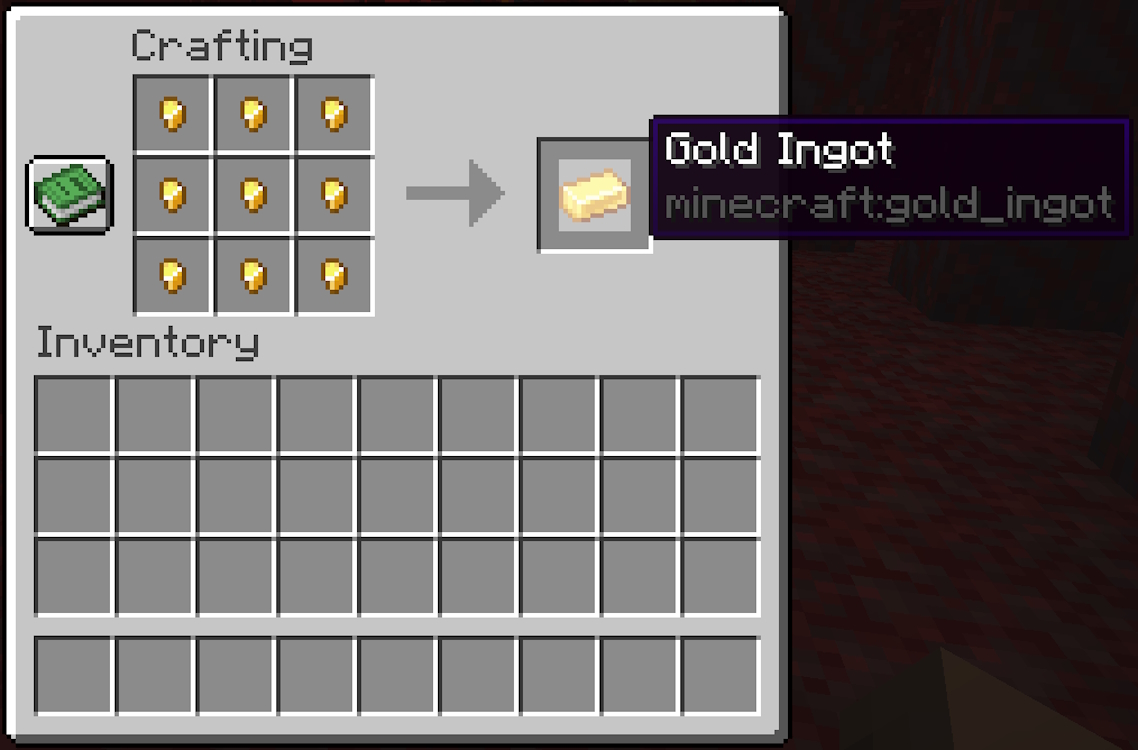ساخت شمش طلا با نه قطعه طلا
