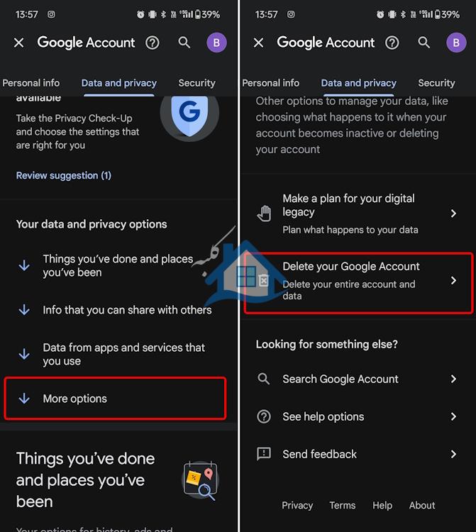 دکمه حساب Google خود را در تلفن همراه حذف کنید