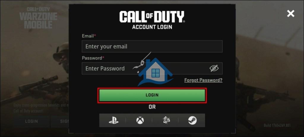 برای بازی Warzone Mobile و فعال کردن cross progression، وارد حساب Activision خود شوید