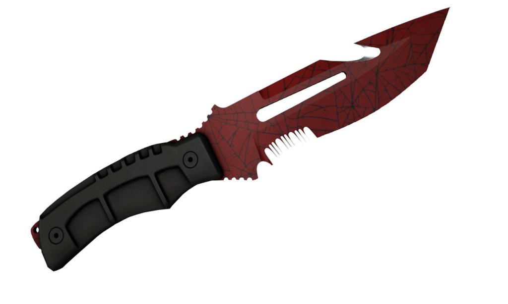 Survival Knife پوسته چاقوی وب زرشکی در Counter-Strike 2