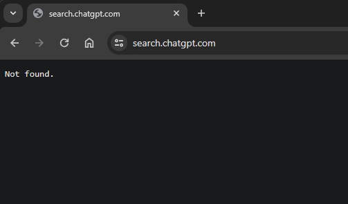 جستجوی نقطه chatgpt نقطه کام خطای نمایش یافت نشد