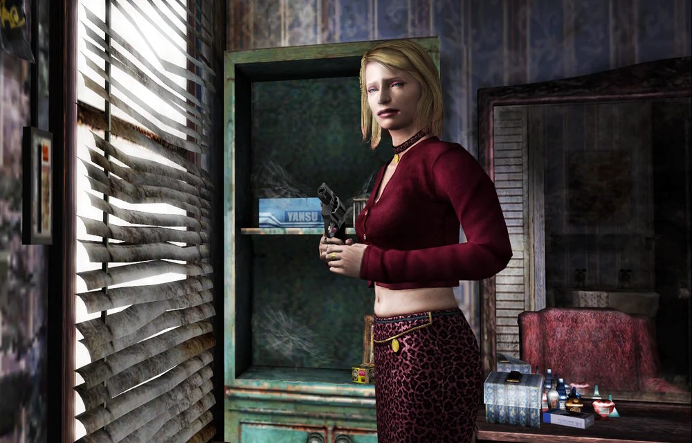 ماریا همانطور که در فیلم اصلی Silent Hill 2 دیده می شود