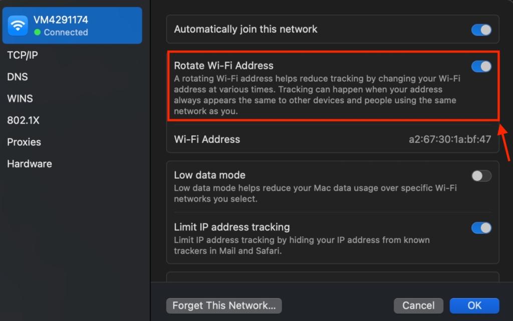 قابلیت چرخش Wi-Fi Address در macOS Sequoia 